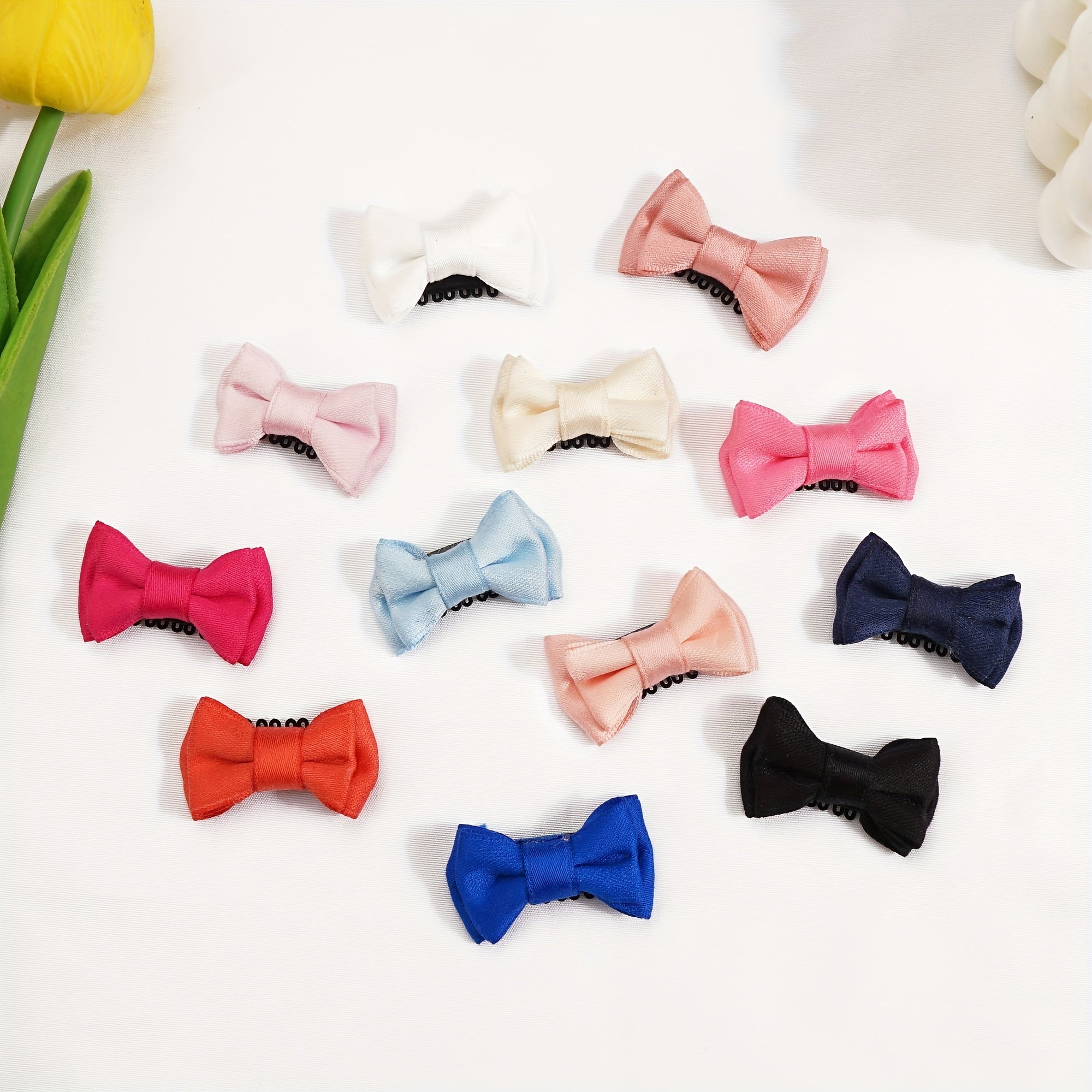 16pcs Bow Hair Clips for Baby Girls