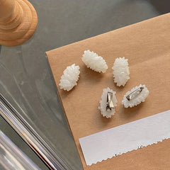 2pcs Rice Pattern Side Clip Bangs Clip Funny Duck Billed Clip Hair Accessories