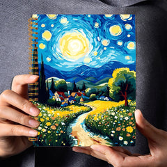 Rustic Sky & Grassland Scenery Notebook 13x21cm 50 Pages