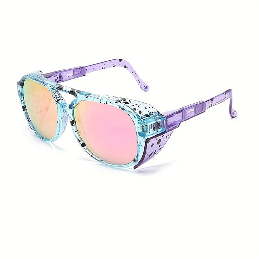 Steampunk Men's Polarized Sunglasses Retractable Legs UV400