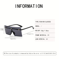 Men's Rimless UV Protection Sunglasses for Cycling Fishing with Case