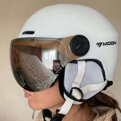 MOON Skiing Helmet Goggles PC EPS High Ski Helmet For Outdoor Sports