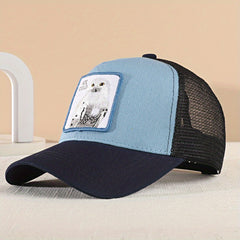Owl Animal Baseball Cap Summer Mesh Sunshade Peaked Cap