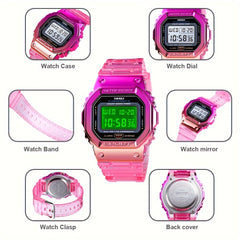 Unisex Block Electronic Watch Waterproof LED Sports Digital Watch