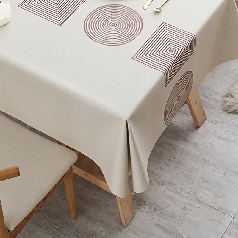 Nordic Style PVC Table Cover Waterproof Scald-proof Tablecloth