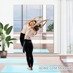Acrylic Mirror Tiles 2mm Self Adhesive Flexible Plastic Frameless Mirror