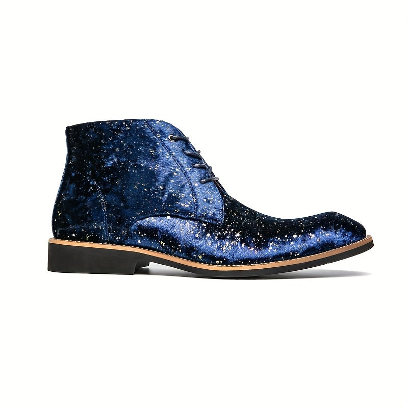 Women's Glitter Mid Top Pointed Toe Oxfords