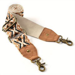 Ethnic Embroidered Wide Shoulder Strap Adjustable Replacement Belt