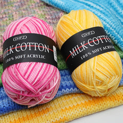 2pcs Gradient Soft Yarn for Crocheting and Knitting 164Yards