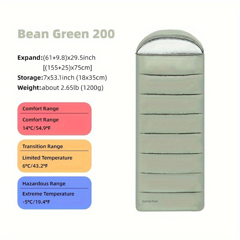 Waterproof Camping Sleeping Bag with Compression Bag