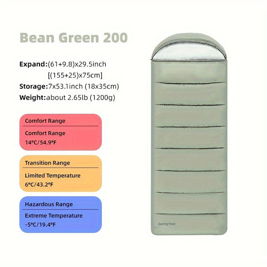 Waterproof Camping Sleeping Bag with Compression Bag