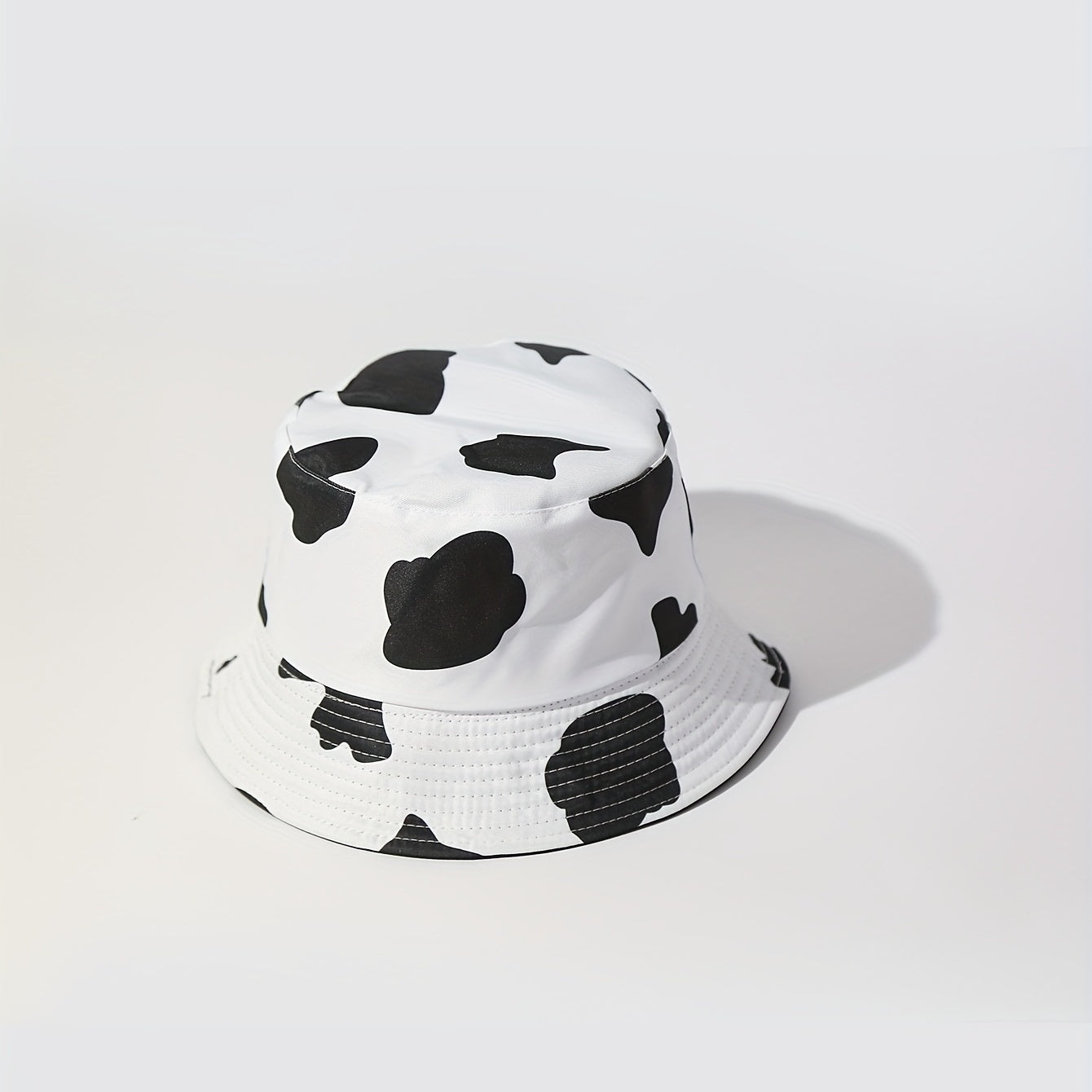 UPF50 Sunshade Bucket Hat With Panda Pattern Double sided Sun Hat