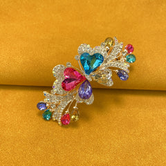 Alloy Rhinestone Hair Clip French Barrette Duck Billed Clip Hair Accessories