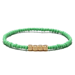 Boho Style Rice Beads Multicolor Bracelet