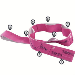 Yoga Stretching Belt Correcting Posture Elastic Pilates Resistance Band