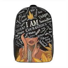 43cm Casual Backpack Cartoon Girl Printing Backpack Student School Bag