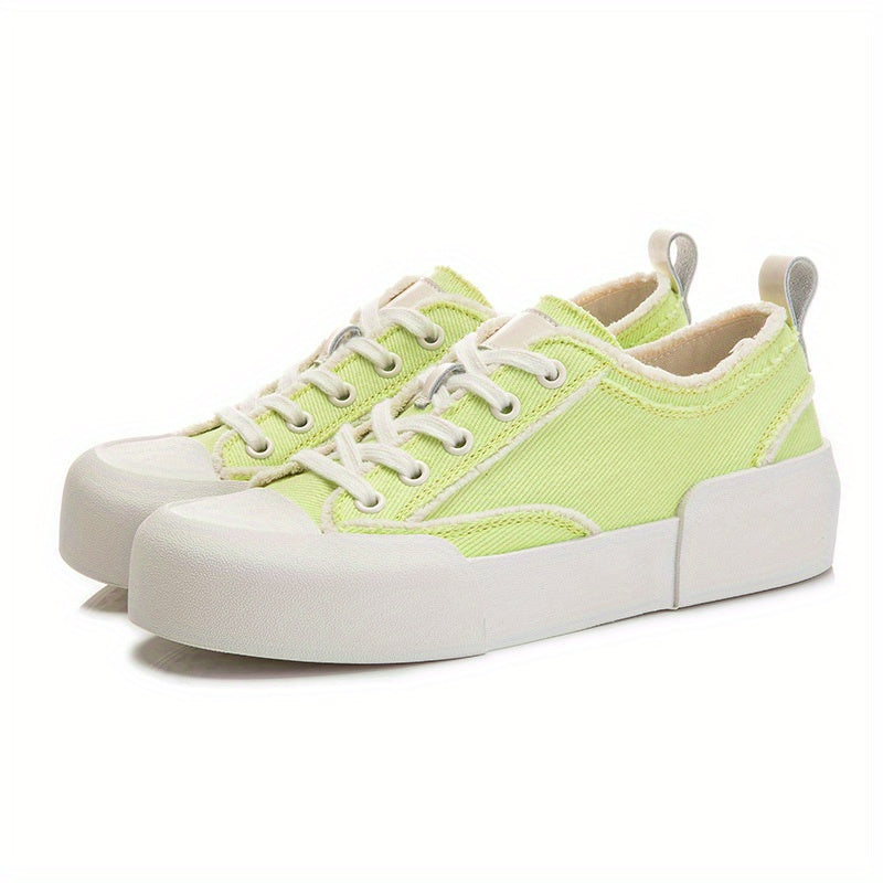 Women's Non Slip Canvas Shoes Breathable Low Top Flat Shoes