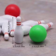 Miniature Bowling Model for Toy House Decoration
