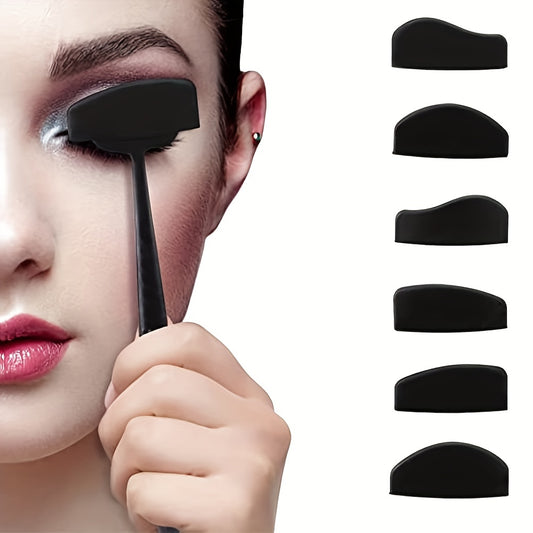 6 In 1 Eye Shadow Fixing Device Silicone Eyeshadow Stamp Tools