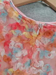 Girls Cute Flower Sleeveless Dress for Summer