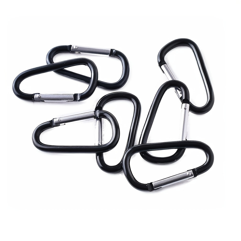 D-Shaped Aluminum Hiking Hooks - Lightweight and Durable Gear