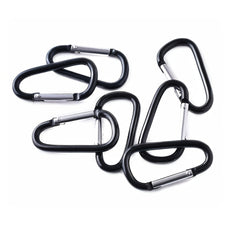 D-Shaped Aluminum Hiking Hooks - Lightweight and Durable Gear