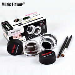 Waterproof Gel Eyeliner Cream Set with Brushes