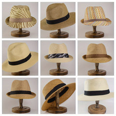 Boho Style Sunshade Straw Hat for Travel Seaside Unisex