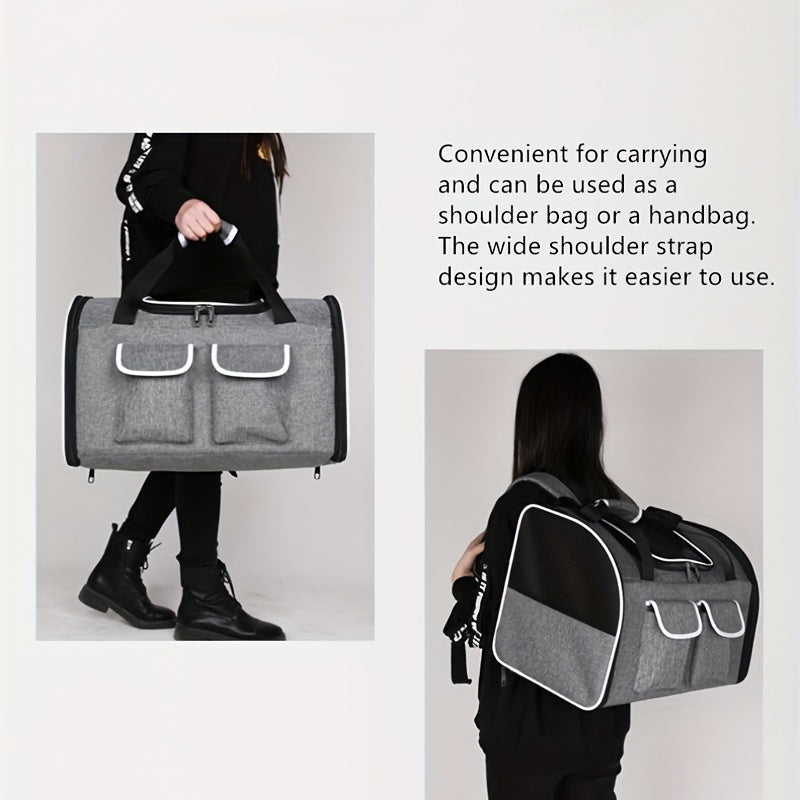 Travel-Friendly Dog Backpack for Stylish and Spacious Pet Carrying