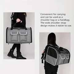 Travel-Friendly Dog Backpack for Stylish and Spacious Pet Carrying