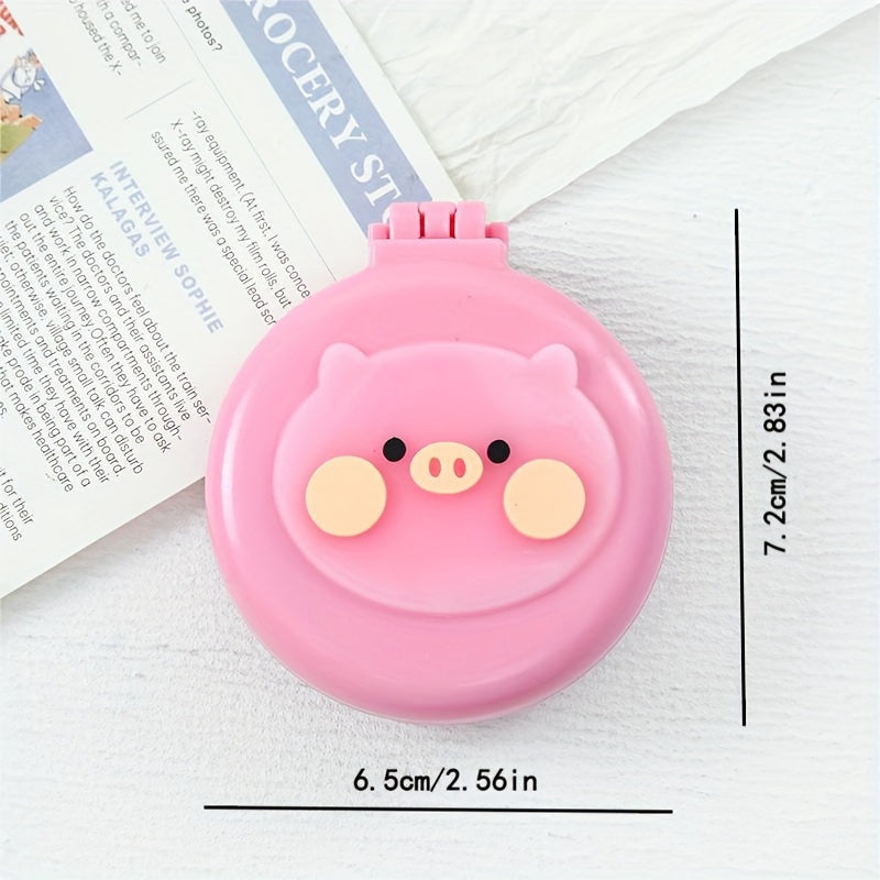 Cartoon Folding Airbag Comb With Mirror