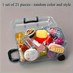 Mini Luggage Suit Food Beverage Bottle Halloween Display Accessory