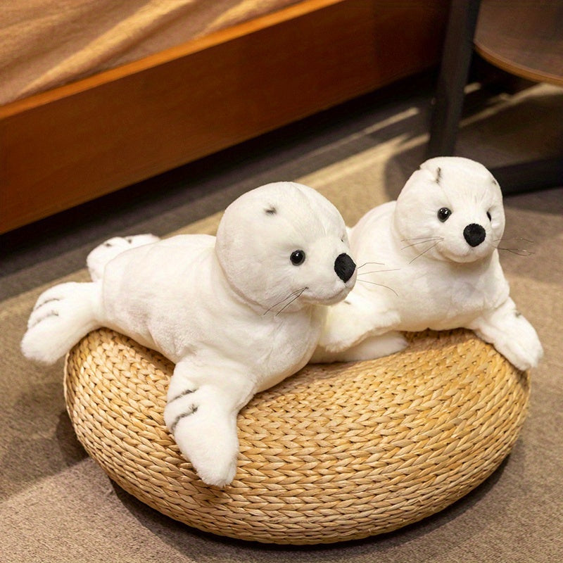 Seal Plush Toy Soft Animal Realistic Cartoon Ideal Gift