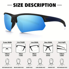Men's Outdoor Polarized Sunglasses with Interchangeable Lenses