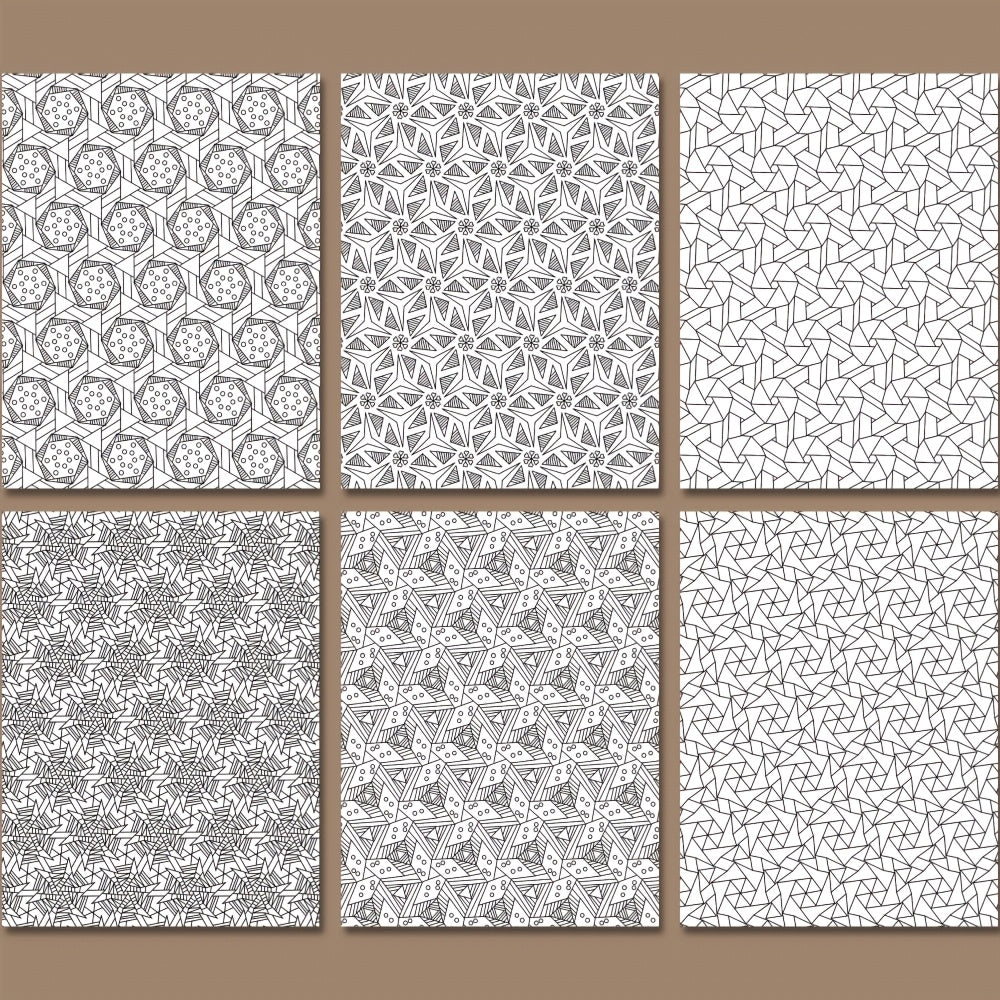 Geometric Patterns Coloring Book for Adults - Perfect Gift for Mindful People