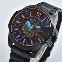 KUERST Steel Strap Mechanical Watch with Glow Pointer