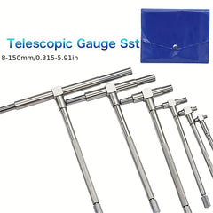 6pcs 8 150mm Telescoping Gauge Set Inner Diameter Hole Gauge Inside Measuring