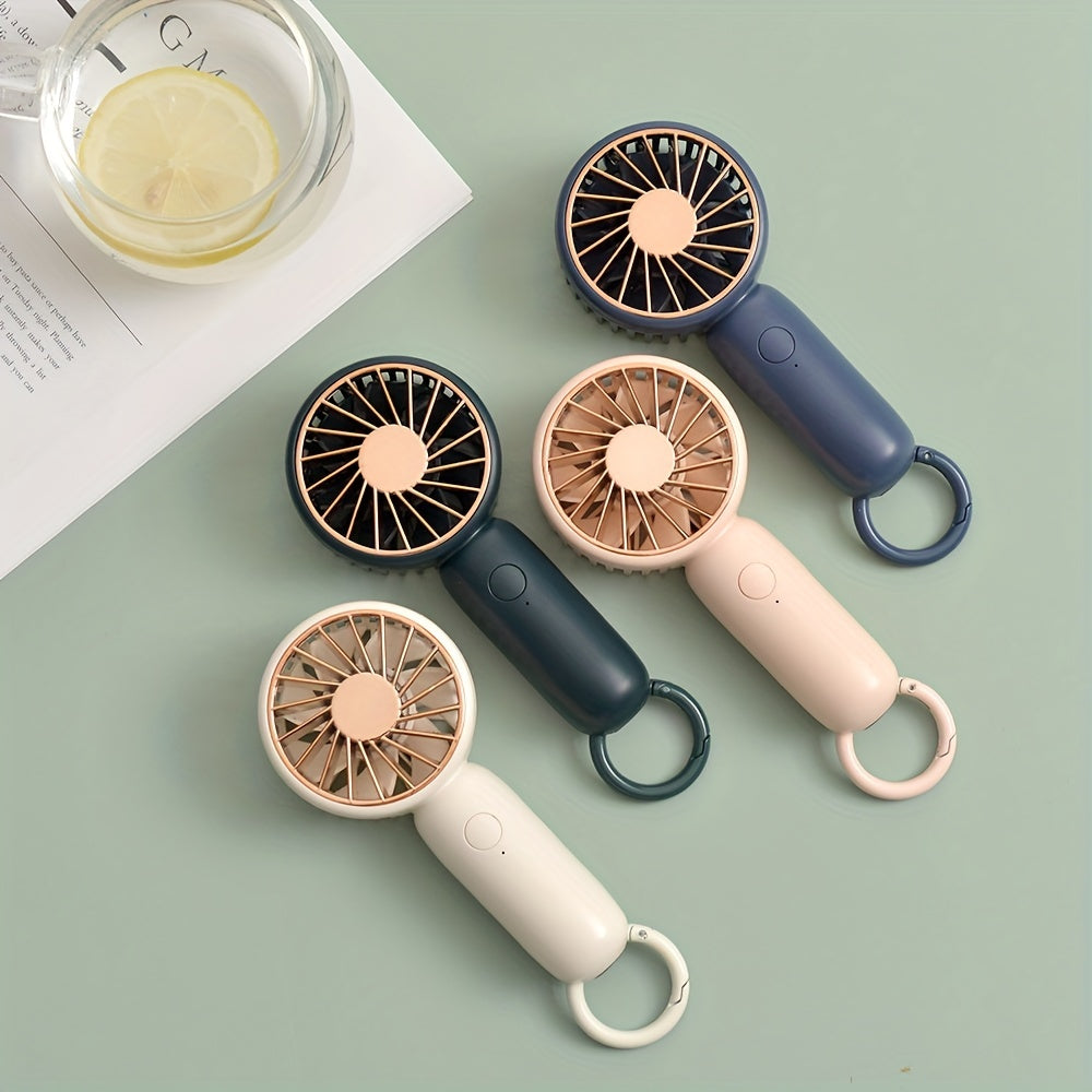 Portable Hiking Button Handheld Fan USB Mini Fan Morandi Matching