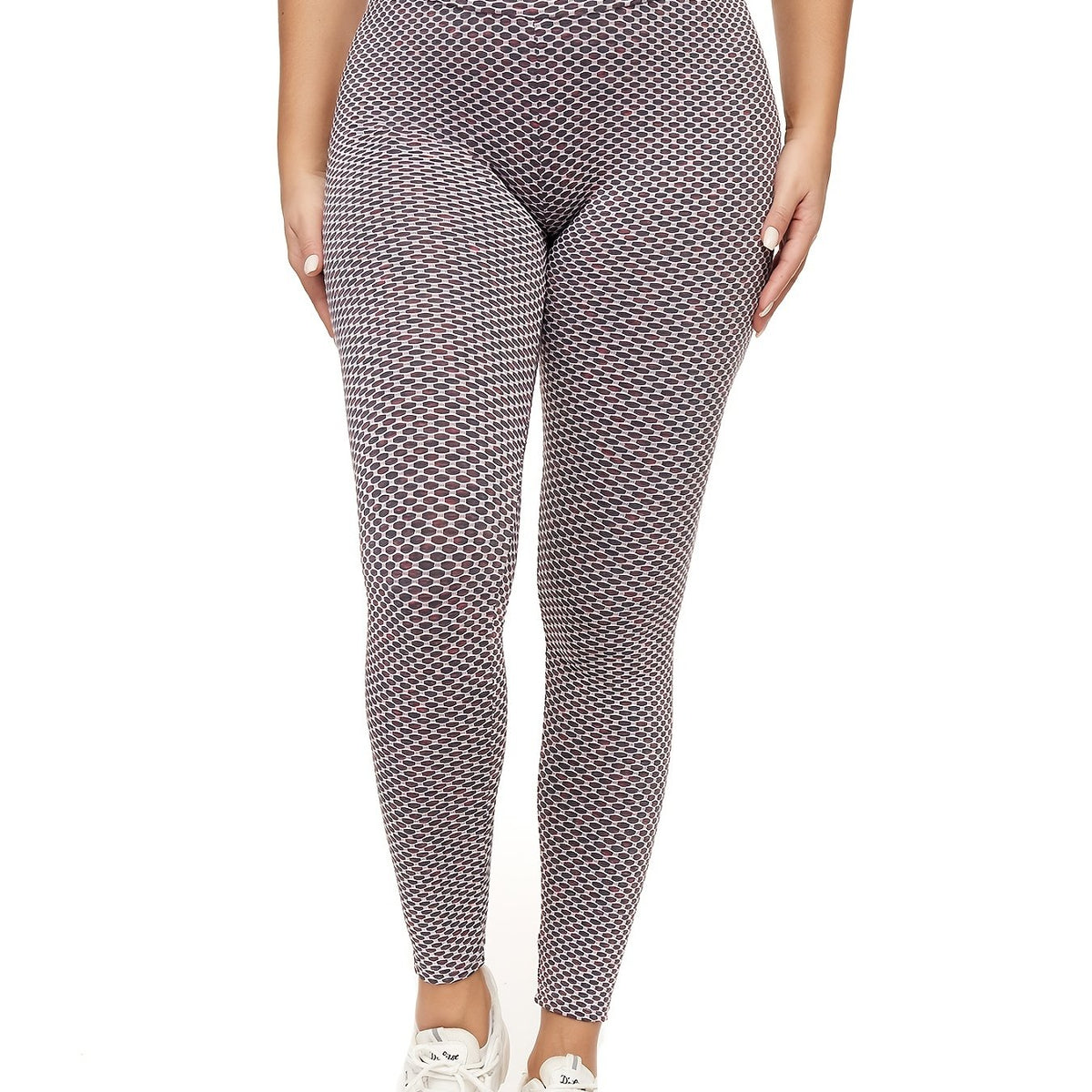 Honeycomb Yoga Leggings High Waist Fitness Pants