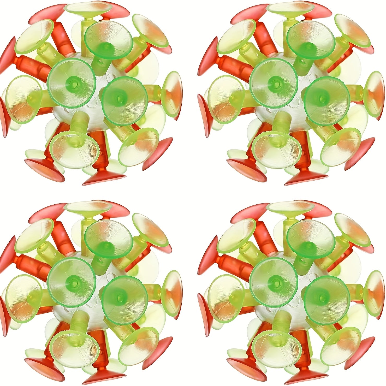 Kids Suction Cups Toys Bumpy Texture Multicolor Balls Indoor Outdoor Play