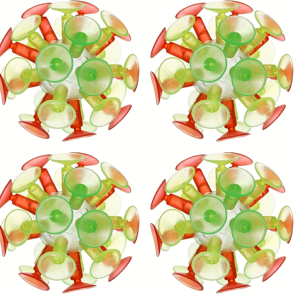 Kids Suction Cups Toys Bumpy Texture Multicolor Balls Indoor Outdoor Play