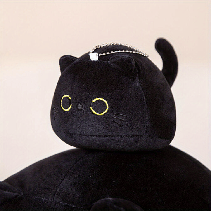 Cute Cat Throw Pillow Soft Cotton Plush Toy For Bedroom & Office Decor