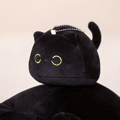 Cute Cat Throw Pillow Soft Cotton Plush Toy For Bedroom & Office Decor