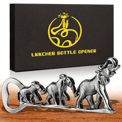 Elephant Bottle Opener Bronze Elephant Family For Men Women