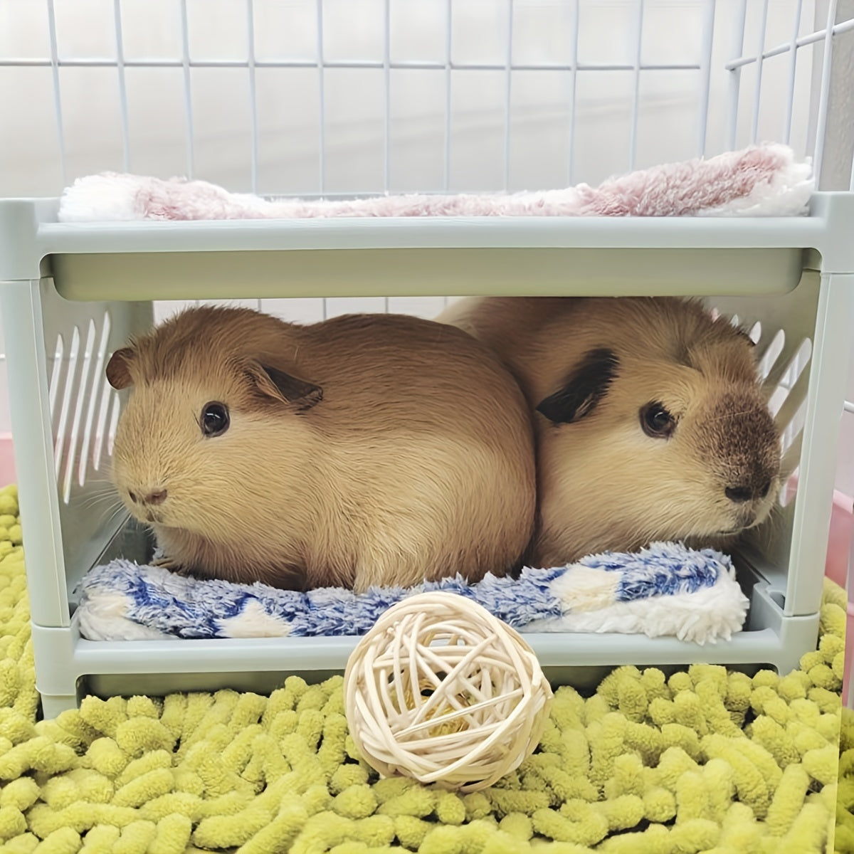 Cozy Hamster Bunk Bed Hideout Corner for Small Animals