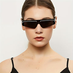 Y2K Semi Rimless Sunglasses UV400 Sun Shades