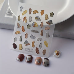 5D Embossed Nail Art Stickers Self Adhesive Nail Art Decorations