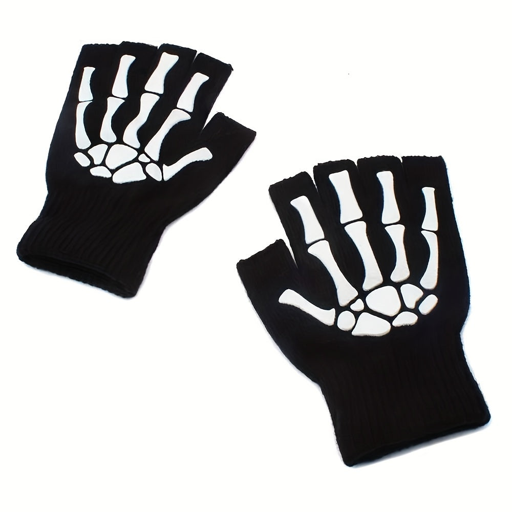 Halloween Skeleton Claw Gloves Couples Riding Non-skid Touch Screen Gloves
