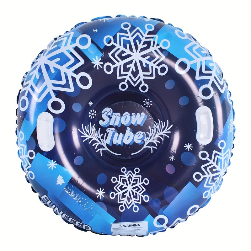 PVC Inflatable Skiing Ring with Safety Handle Winter Skiing Cushion