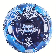 PVC Inflatable Skiing Ring with Safety Handle Winter Skiing Cushion